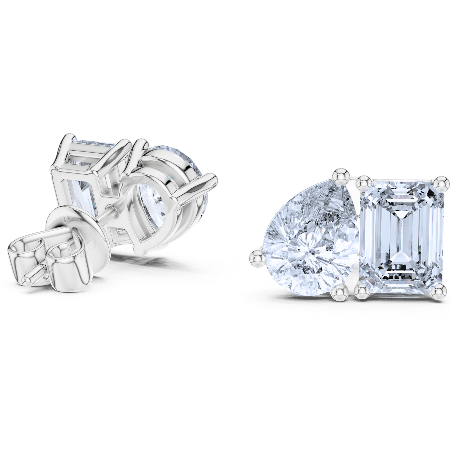 Radiant Harmony Diamond Studs
