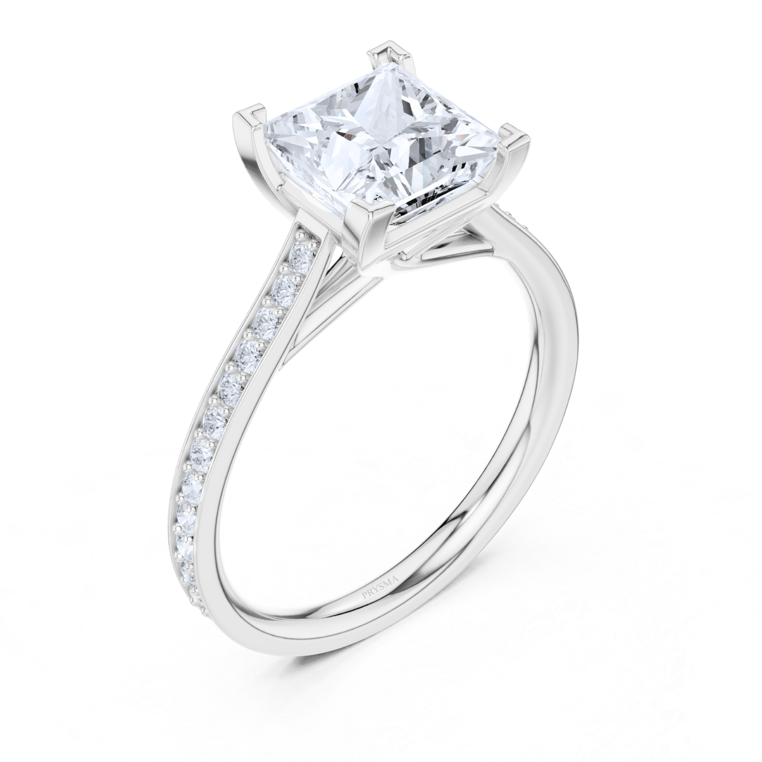 Elegant Princess Cut Diamond Ring