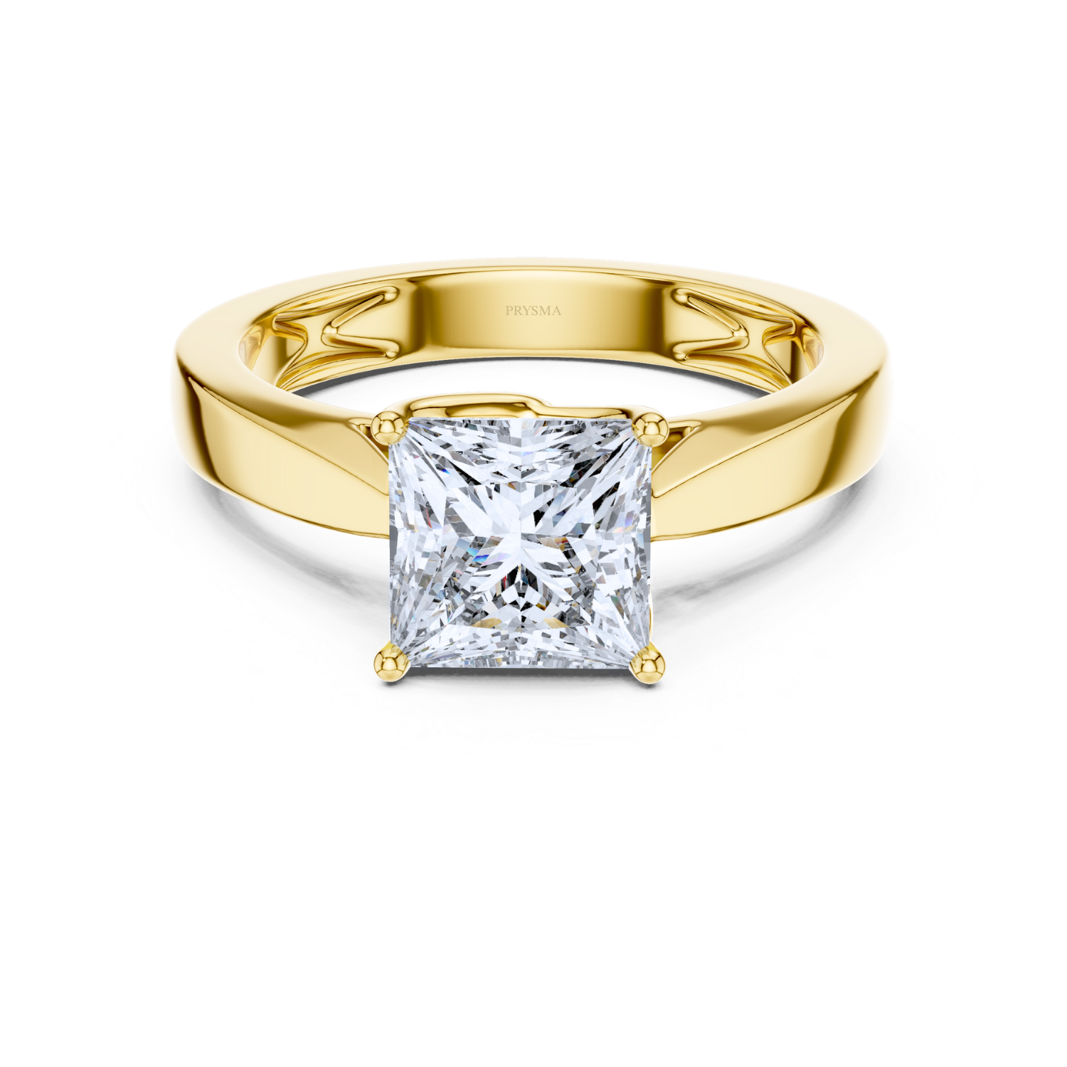 Regal Crown Solitaire Ring