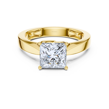 Regal Crown Solitaire Ring
