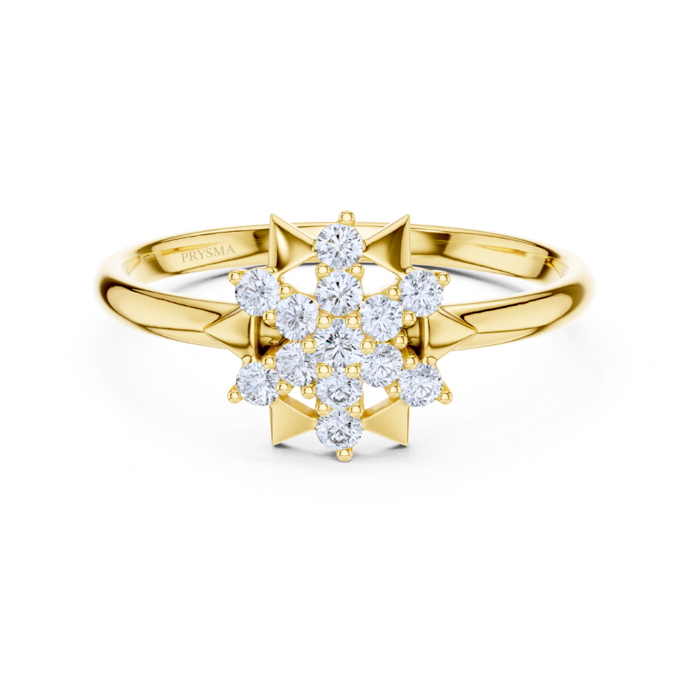 Royal Starburst Cluster Ring