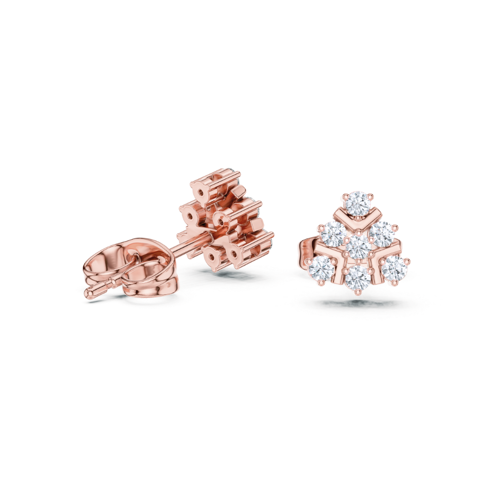 Aurora Snowflake Diamond Studs