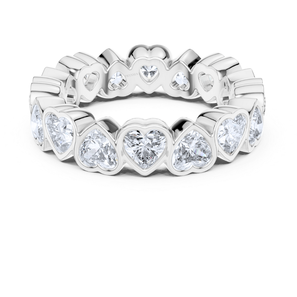 Endless Heart-Cut Diamond Eternity Ring