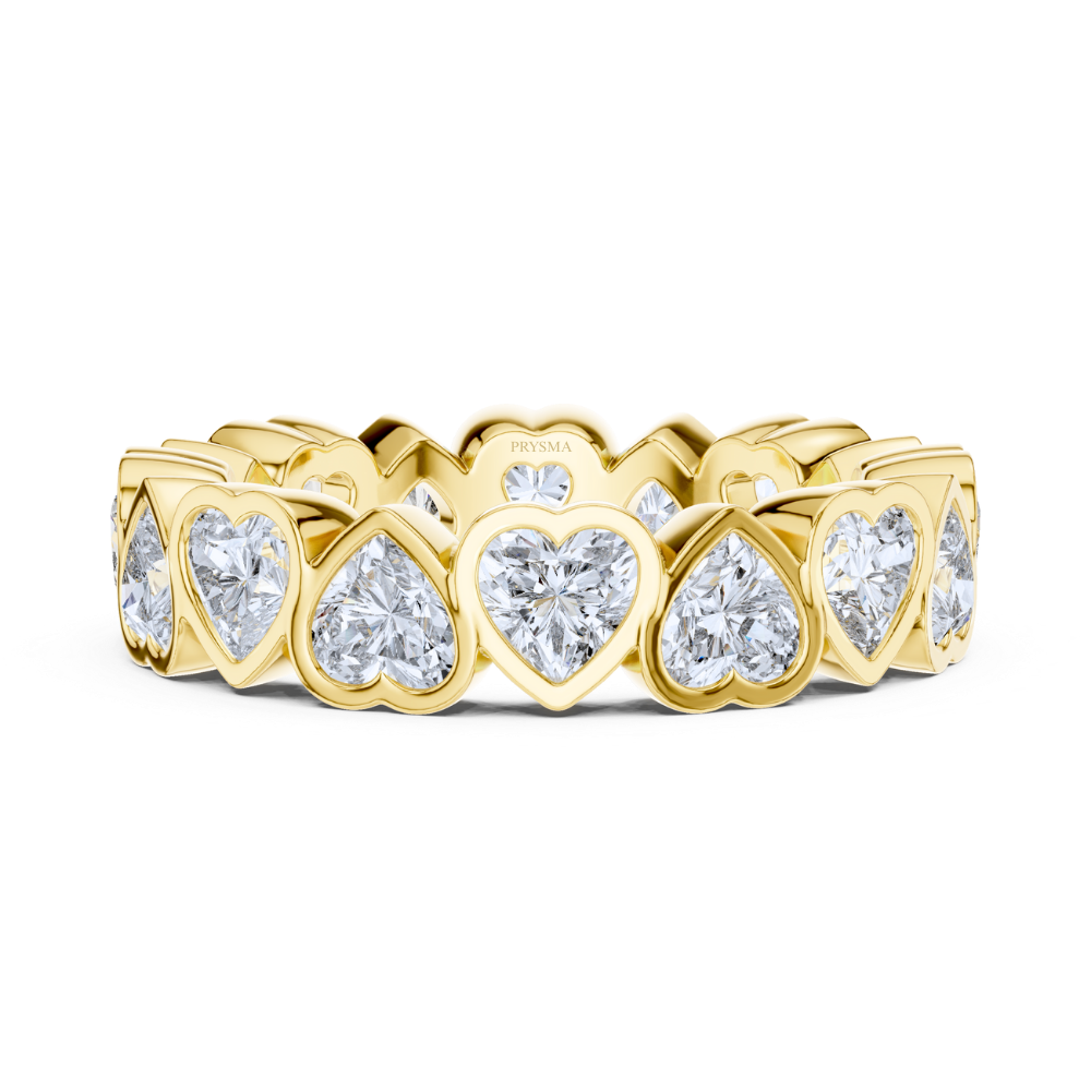Endless Heart-Cut Diamond Eternity Ring