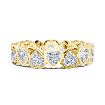 Endless Heart-Cut Diamond Eternity Ring