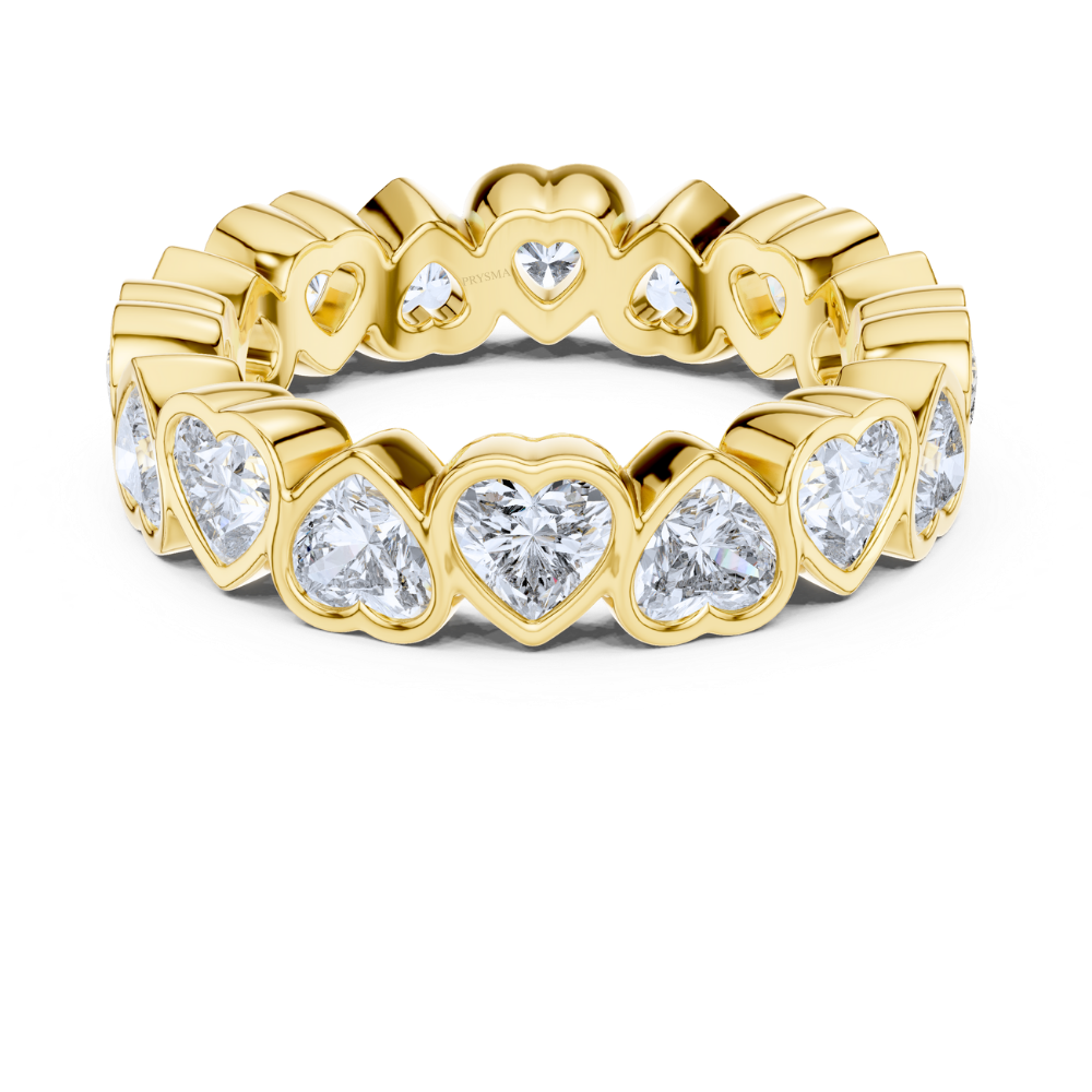 Endless Heart-Cut Diamond Eternity Ring