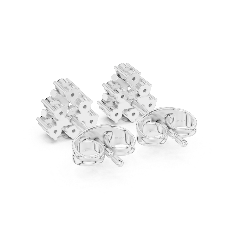 Aurora Snowflake Diamond Studs