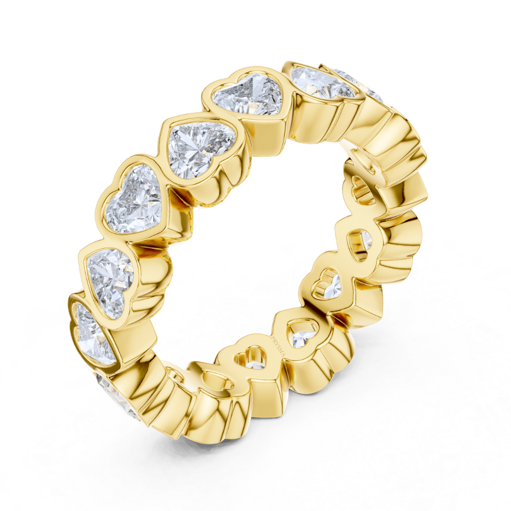 Endless Heart-Cut Diamond Eternity Ring