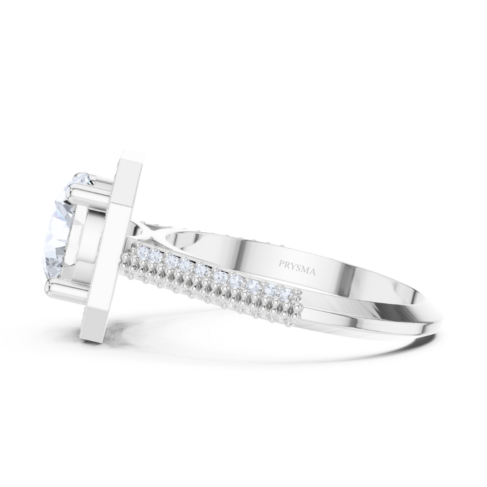 Imperial Octagon Halo Ring