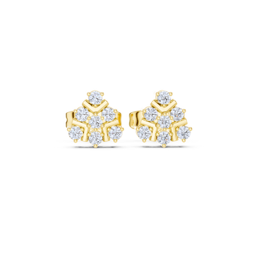 Aurora Snowflake Diamond Studs