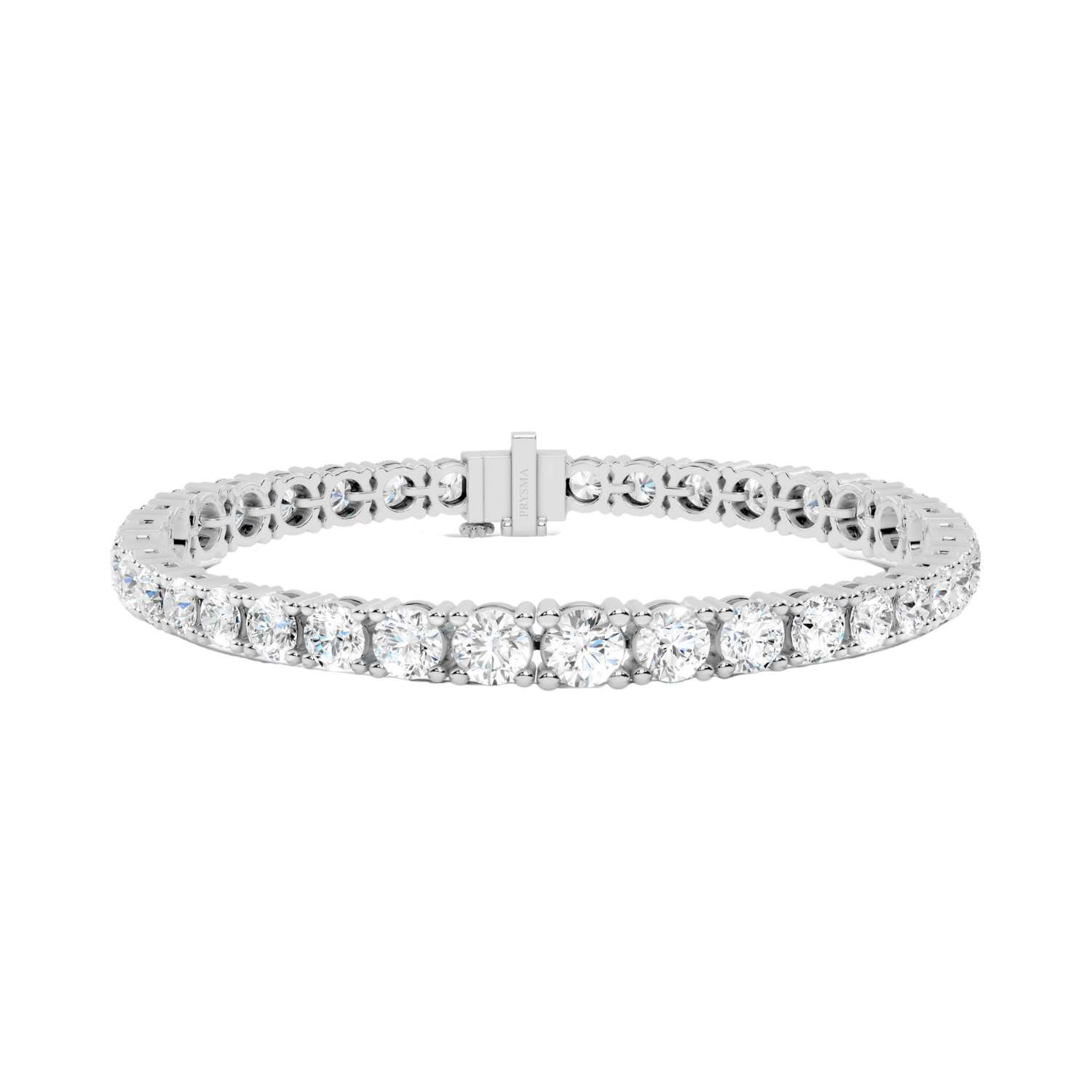 Classic Round-Cut Diamond Tennis Bracelet
