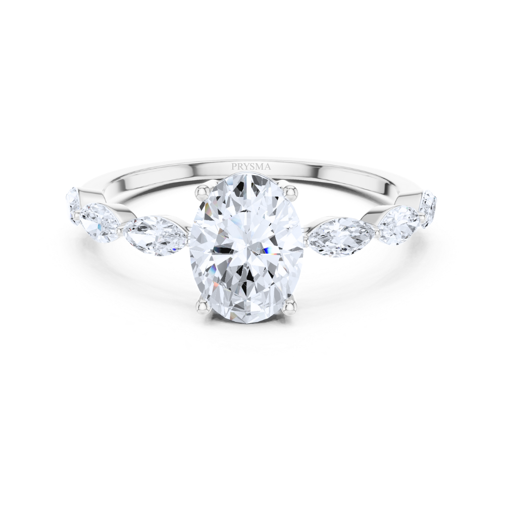 Marquise Whisper Oval Ring