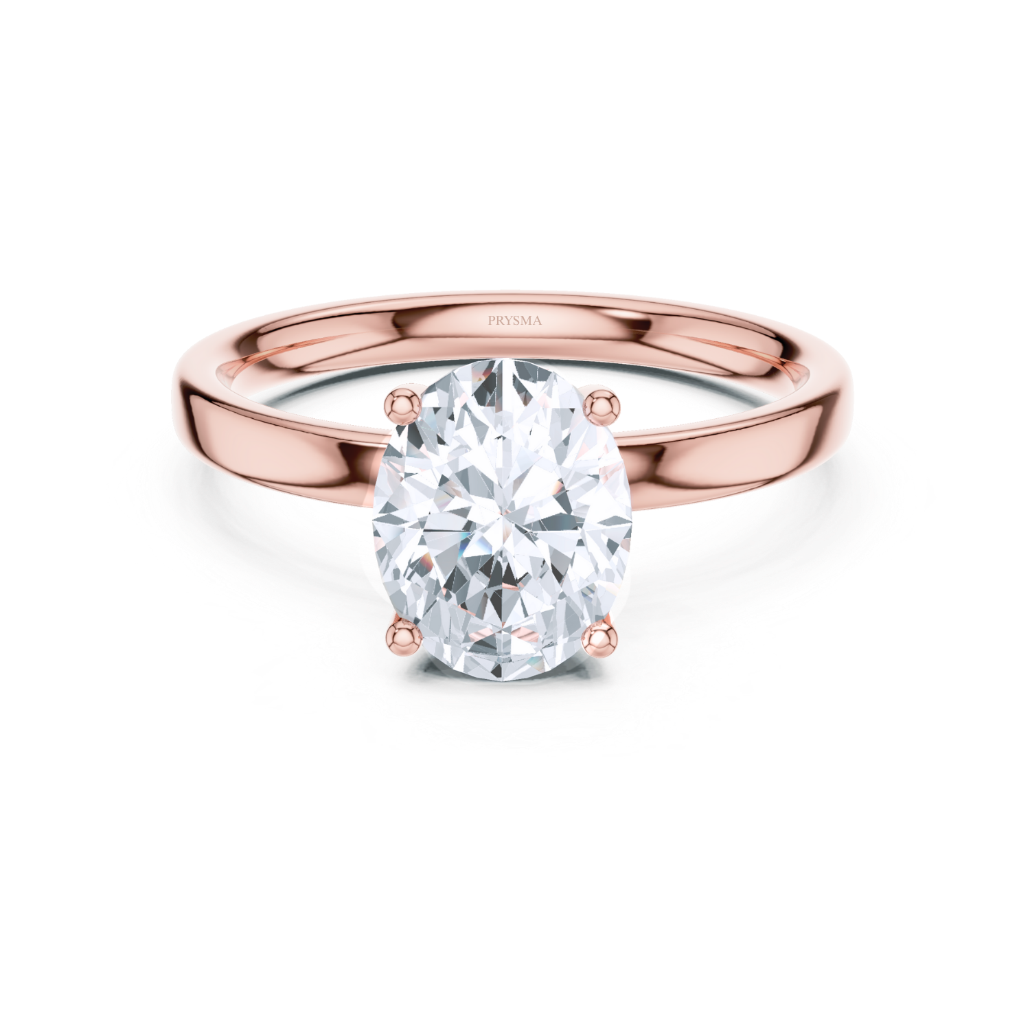 Oval Cut Solitaire Diamond Classic Four-Prong Setting