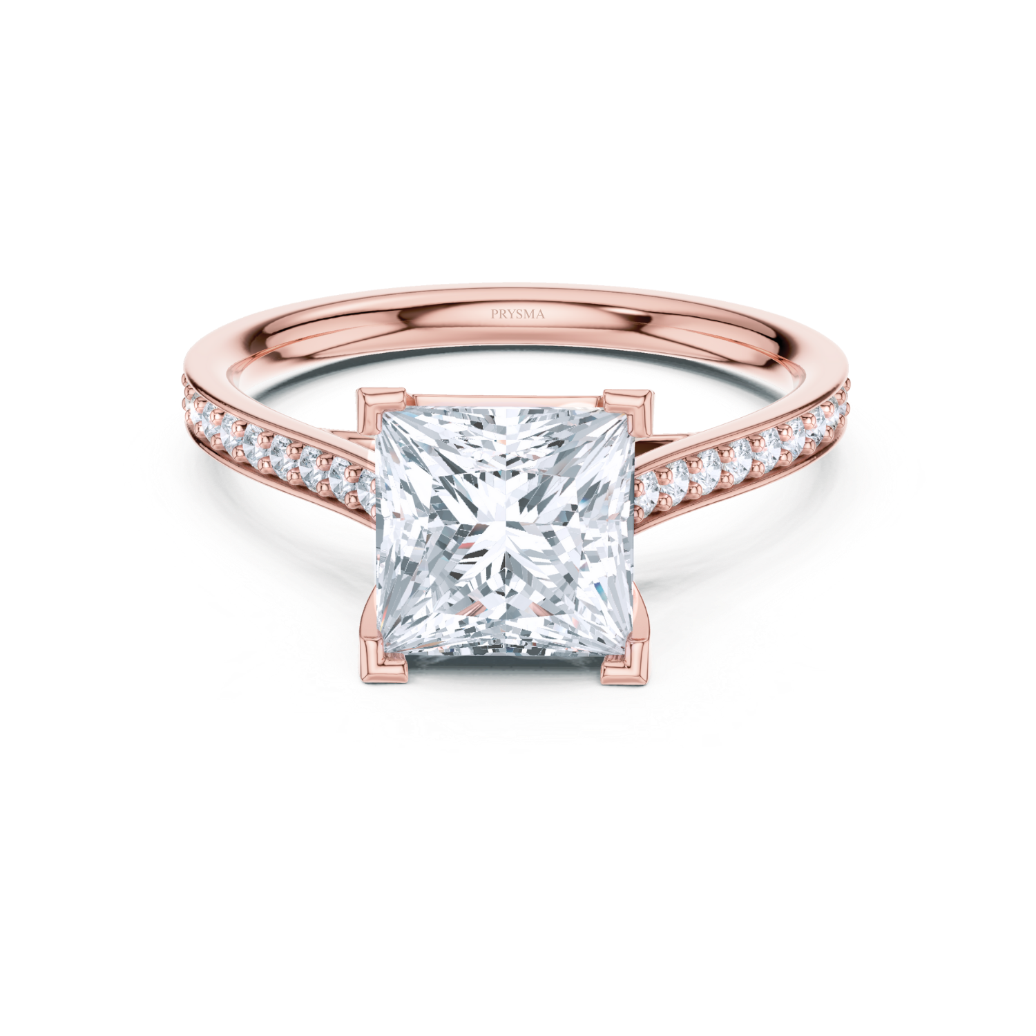 Elegant Princess Cut Diamond Ring