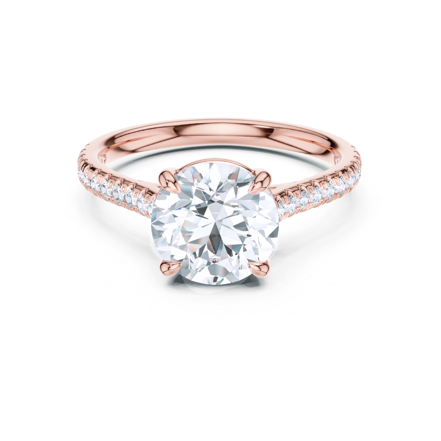 Eternal Sparkle Round-Cut Diamond Ring