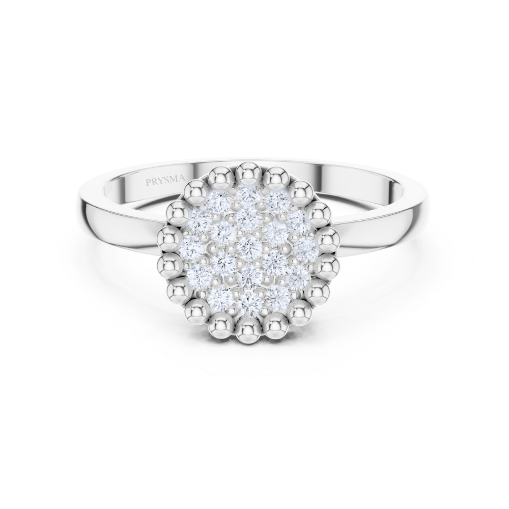 Radiant Bloom Cluster Ring