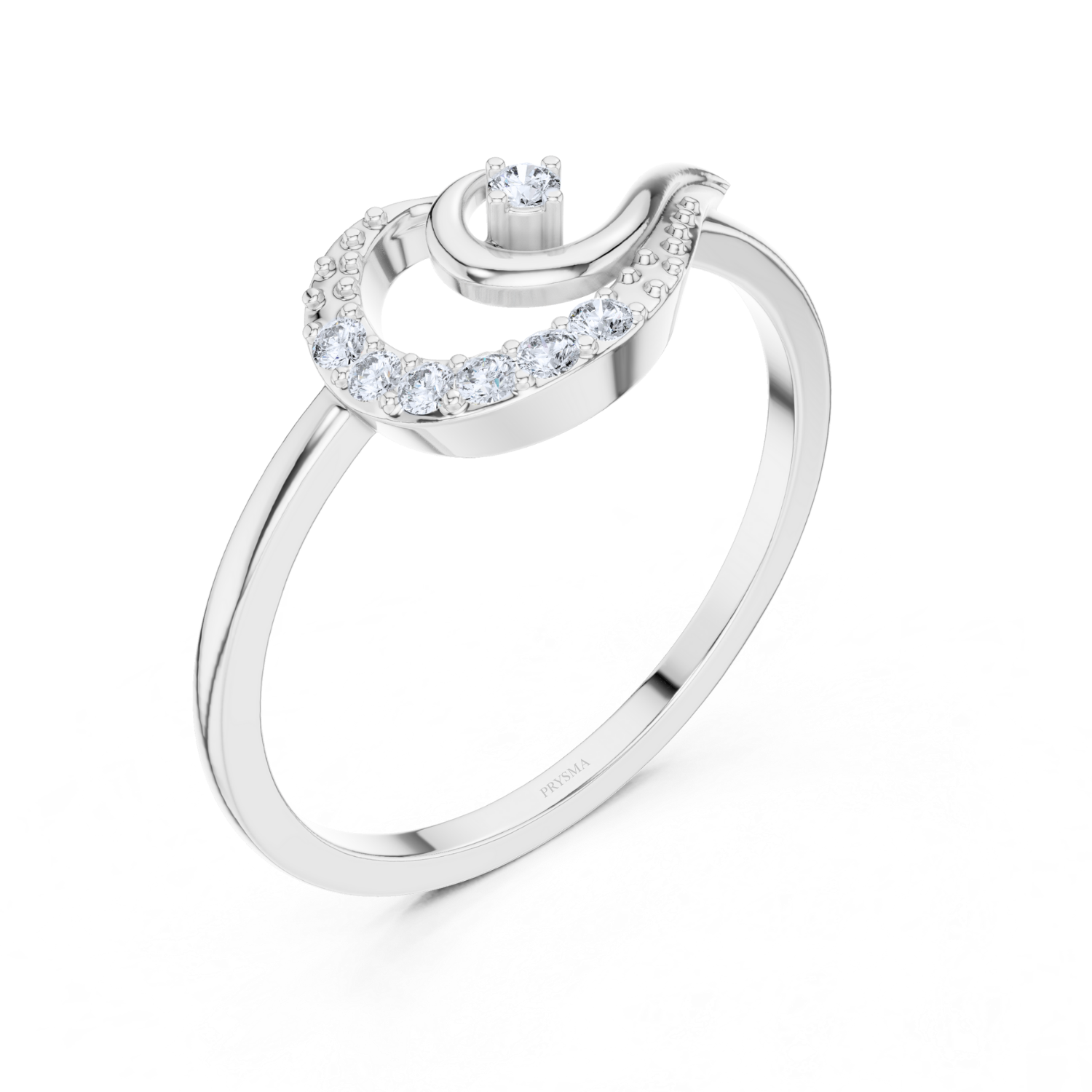 Elegant Twist Solitaire Diamond Ring