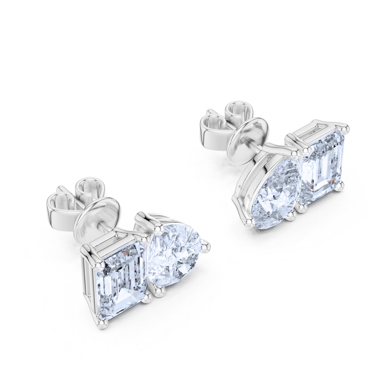 Radiant Harmony Diamond Studs