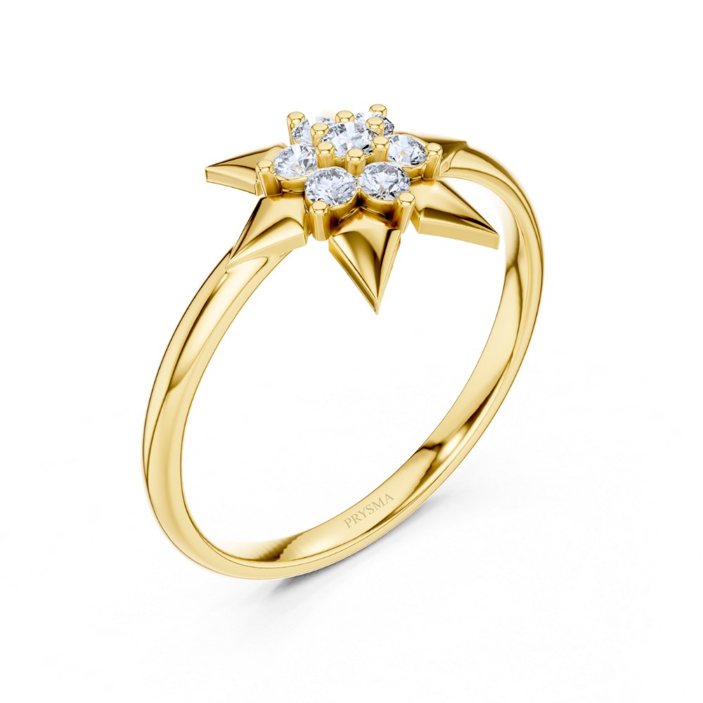 Celestial Radiance Star Ring