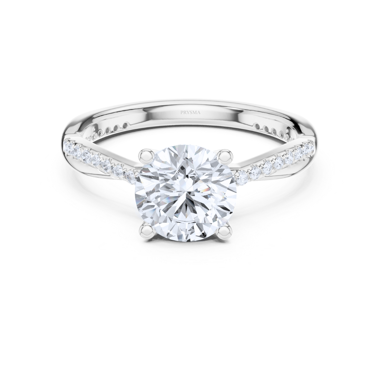 Pave Diamond Twist Ring