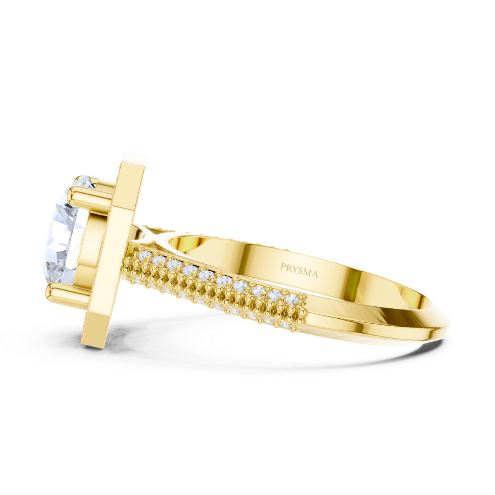 Imperial Octagon Halo Ring