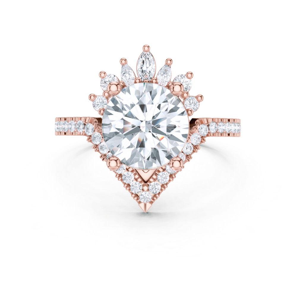Radiant Crown Diamond Ring