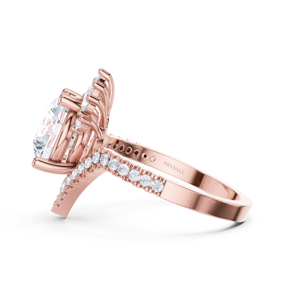 Radiant Crown Diamond Ring