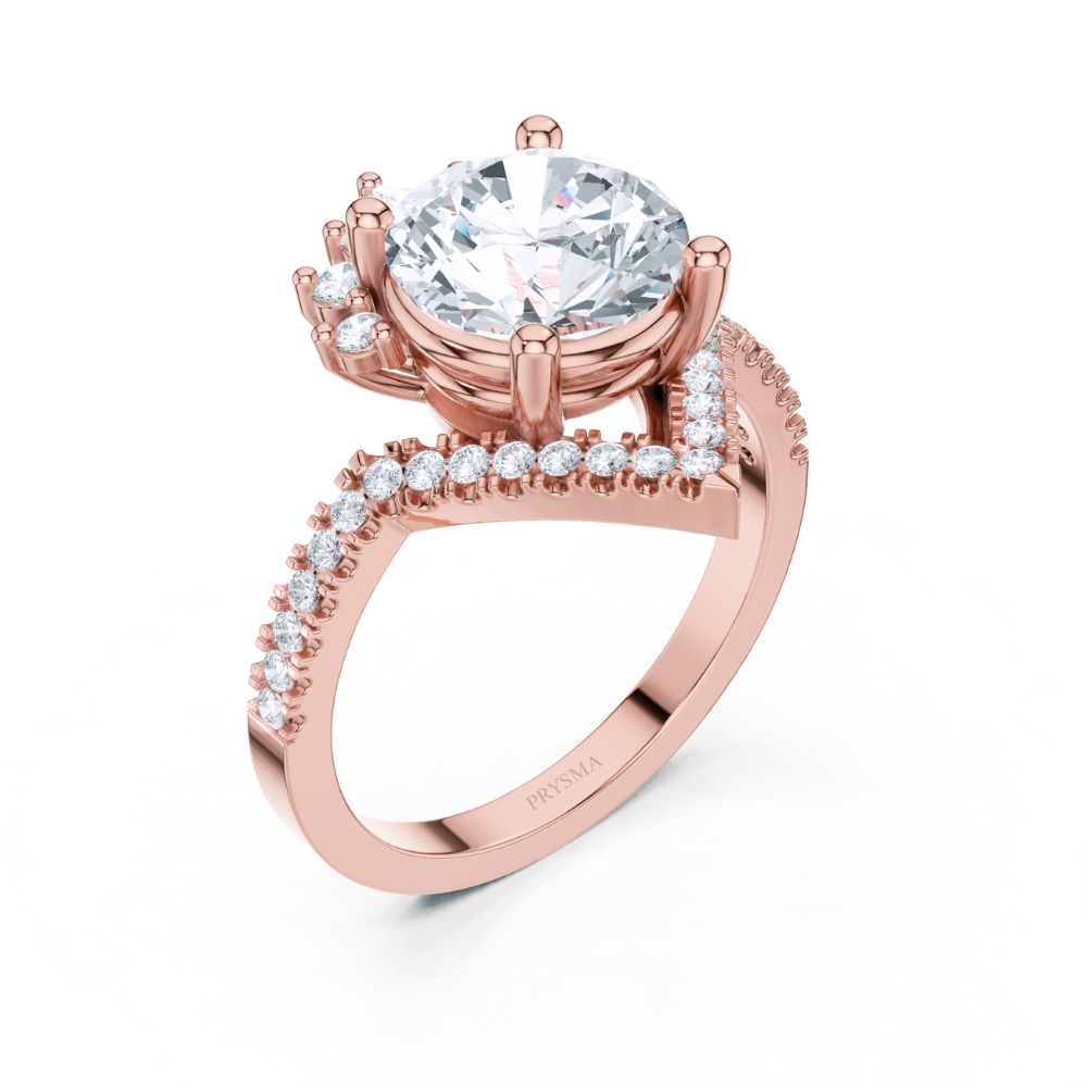 Radiant Crown Diamond Ring
