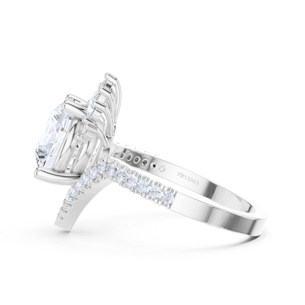 Radiant Crown Diamond Ring