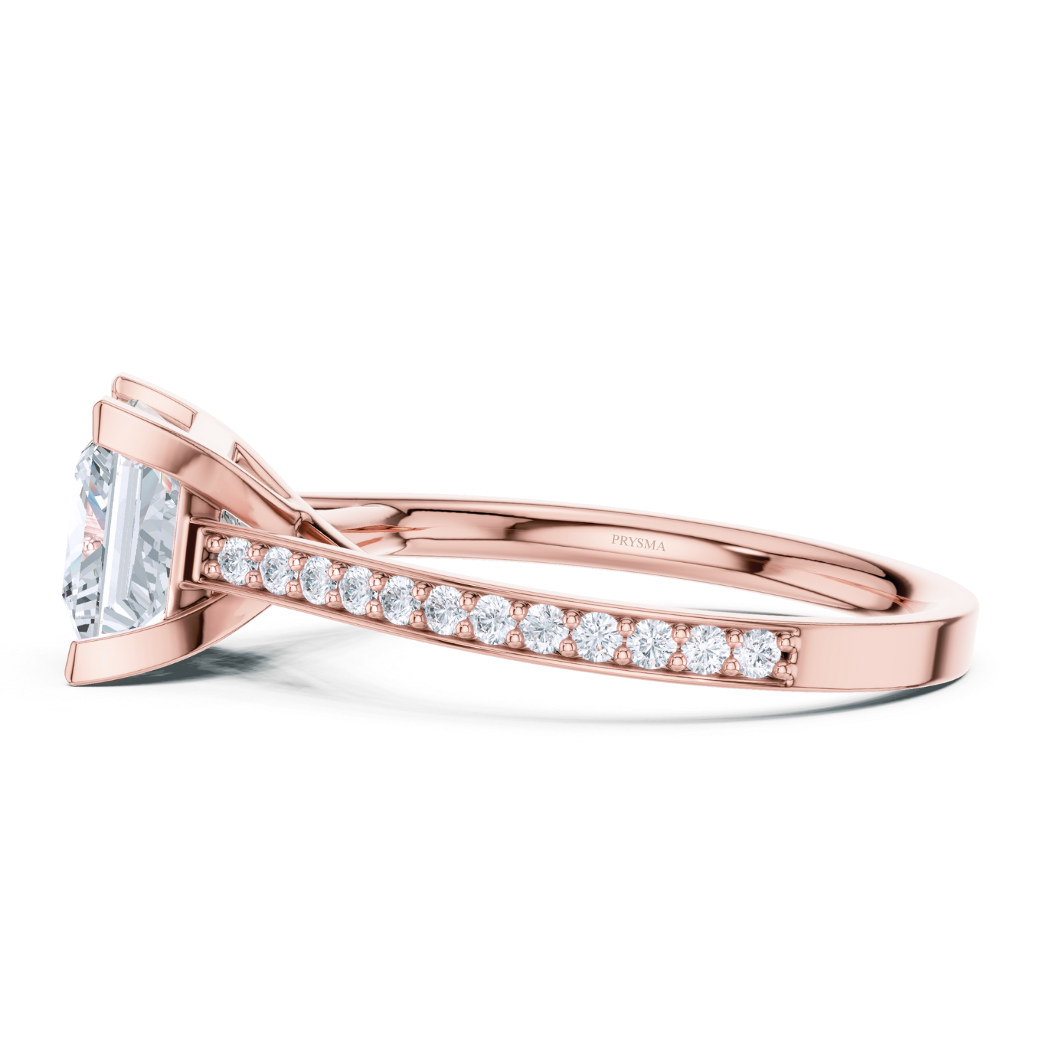 Elegant Princess Cut Diamond Ring