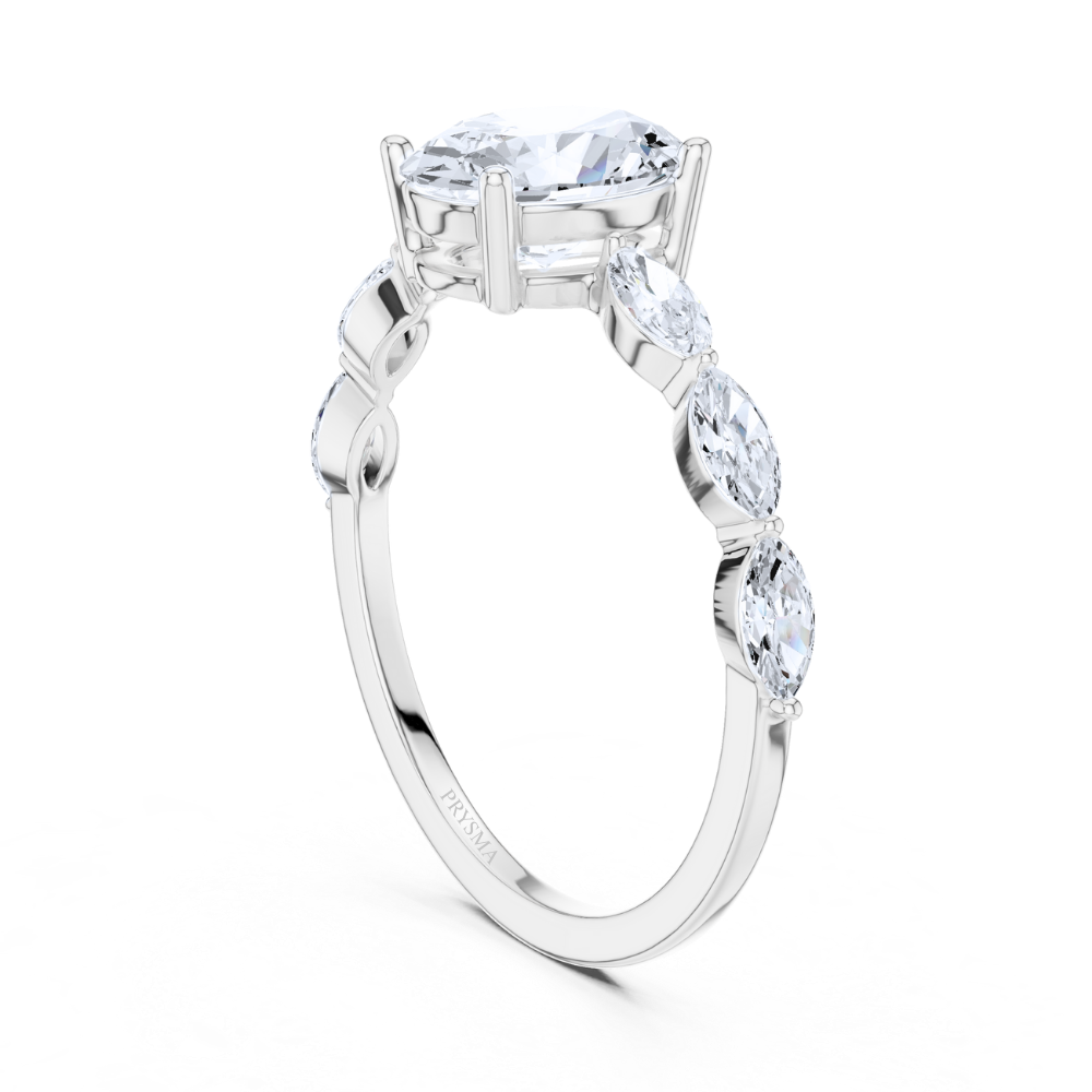 Marquise Whisper Oval Ring