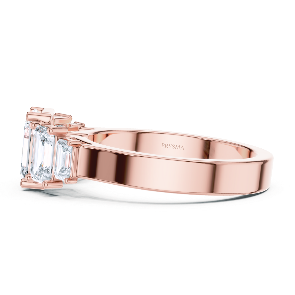 Grand Emerald-Cut Five Stone Ring