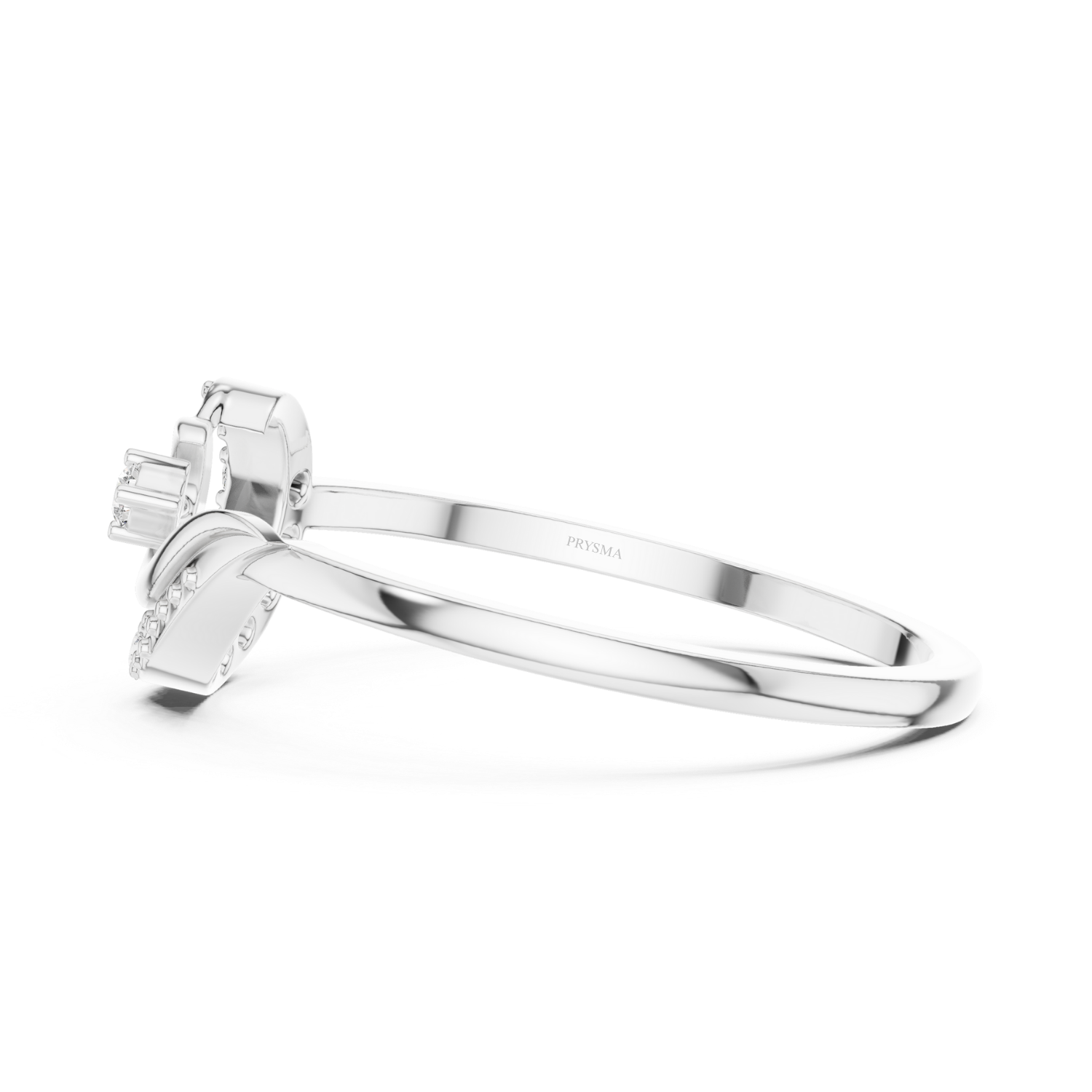 Elegant Twist Solitaire Diamond Ring