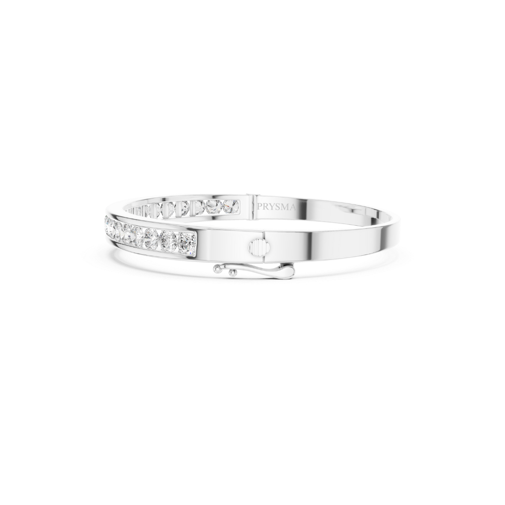 Radiant Channel-Set Diamond Bracelet