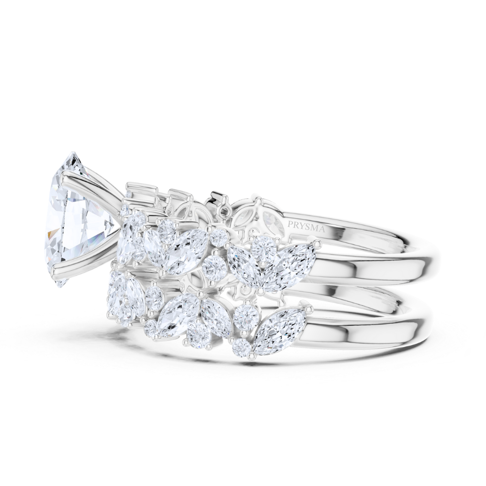 Radiance Bloom Oval Diamond Ring