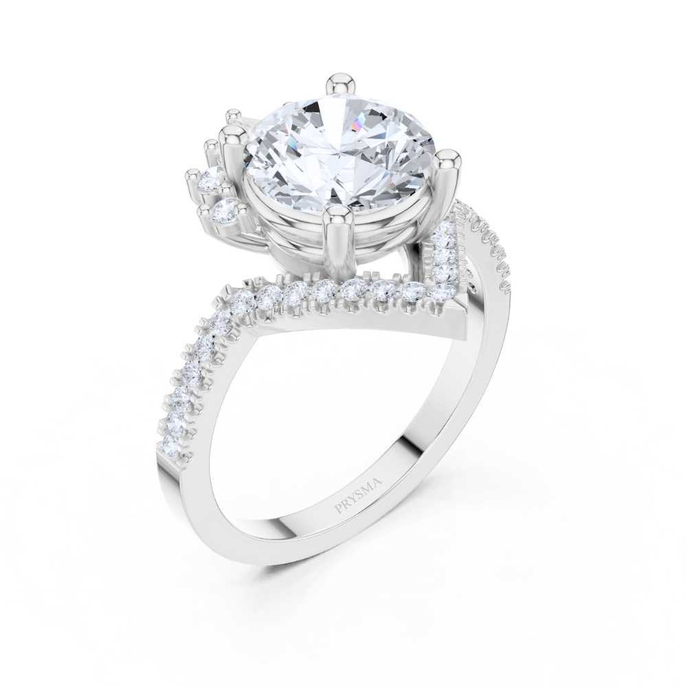 Radiant Crown Diamond Ring