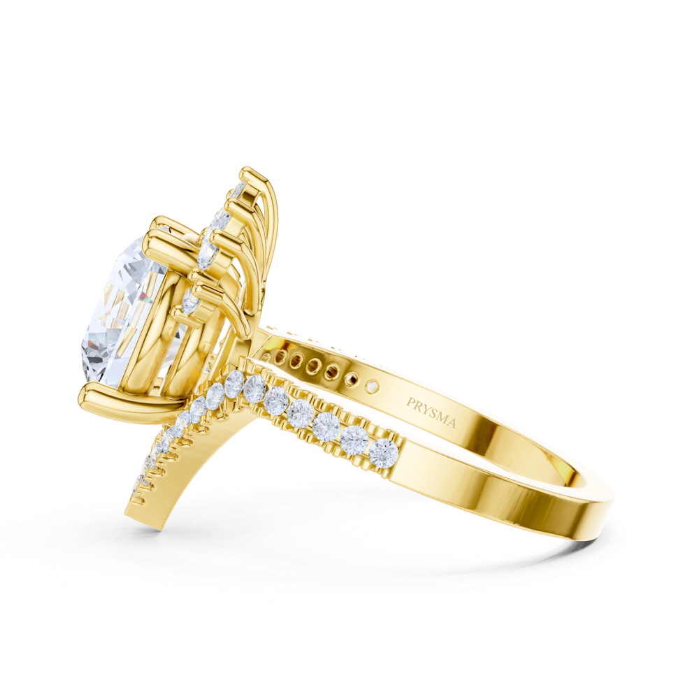 Radiant Crown Diamond Ring