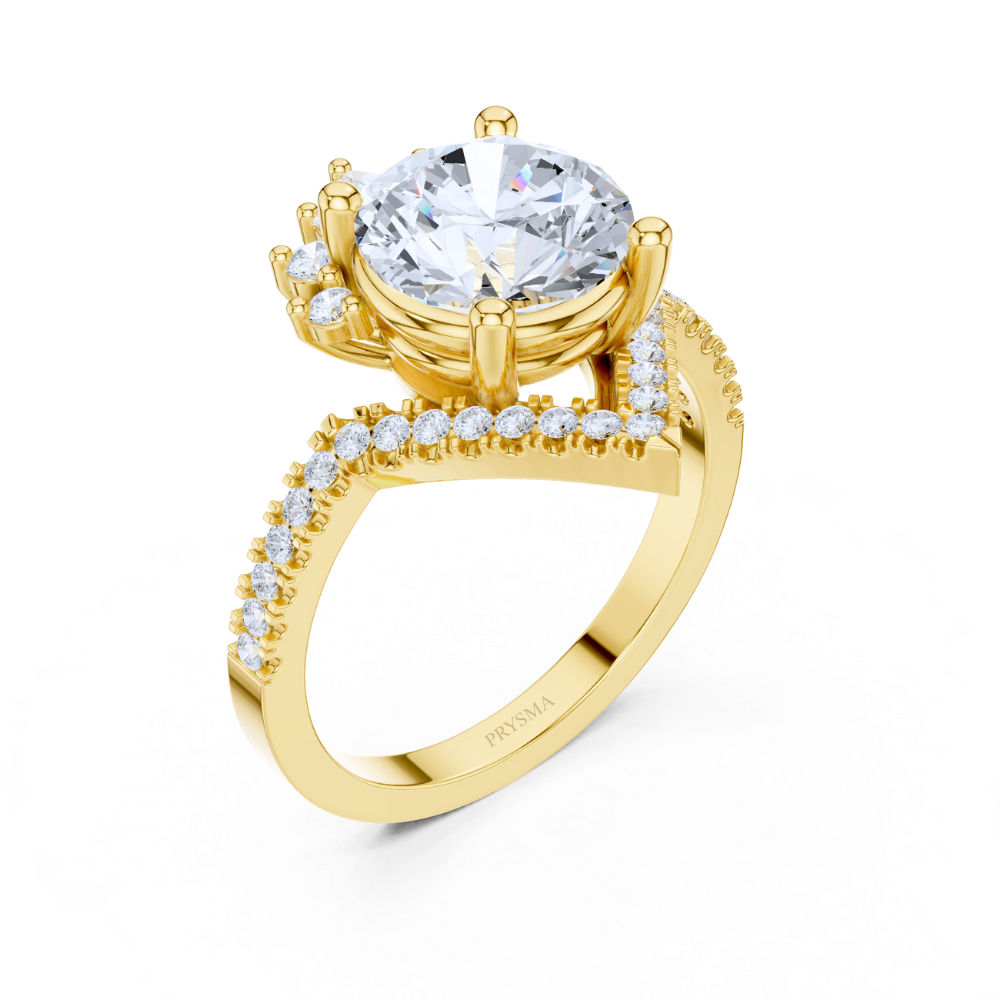 Radiant Crown Diamond Ring