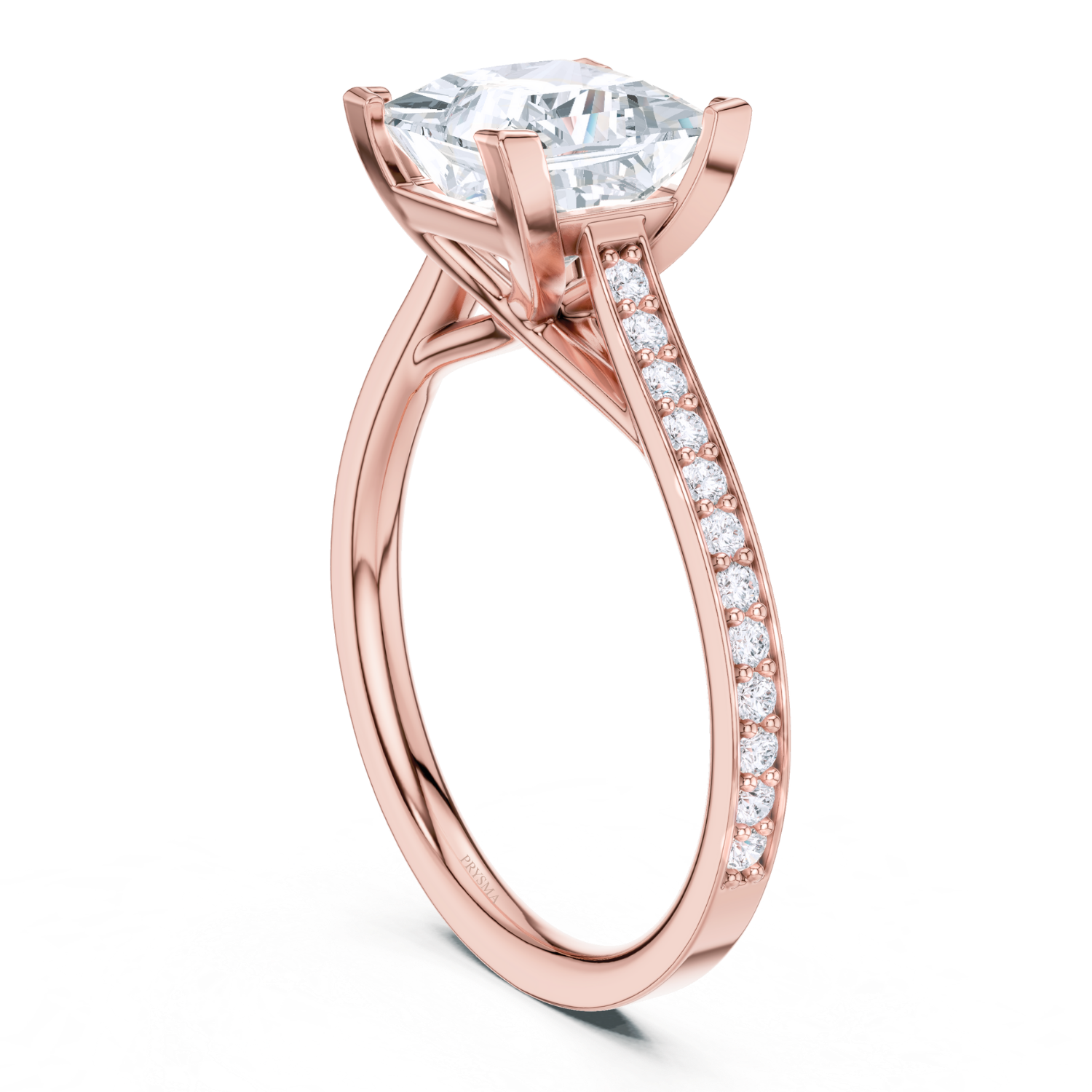 Elegant Princess Cut Diamond Ring
