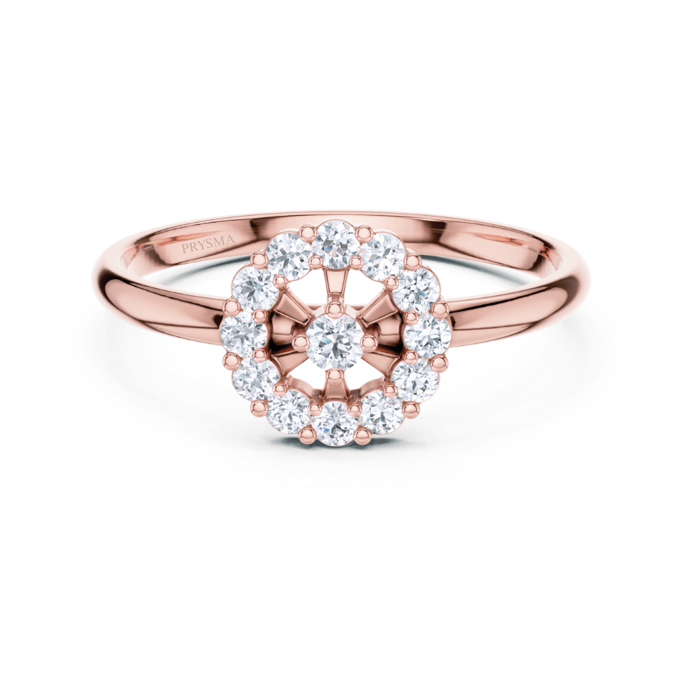 Elysian Halo Diamond Ring