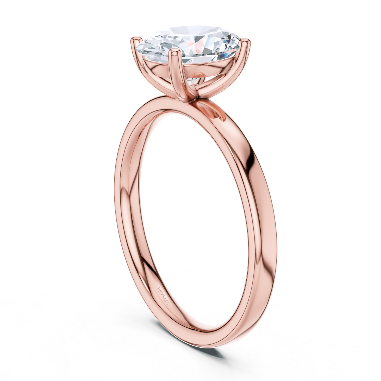 Oval Cut Solitaire Diamond Classic Four-Prong Setting