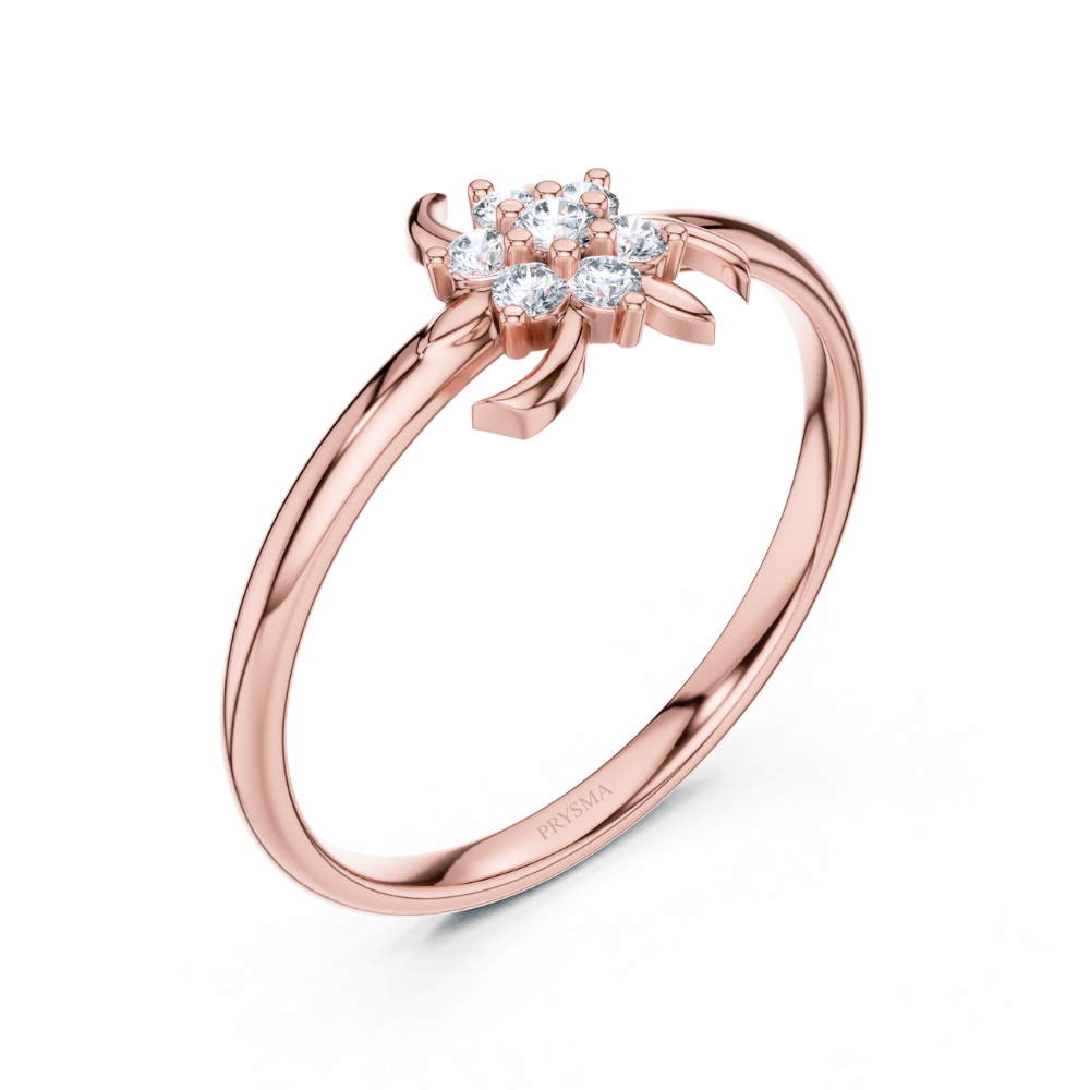 Twilight Petal Diamond Ring