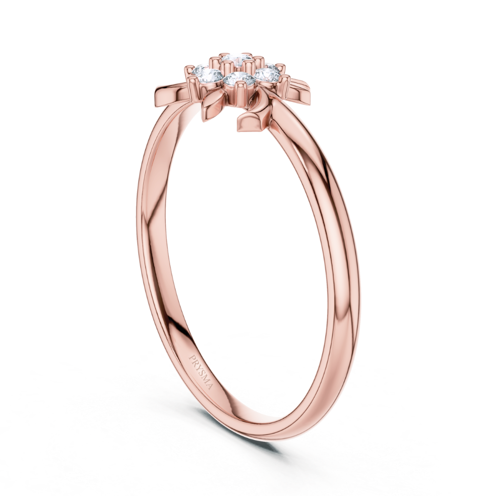 Twilight Petal Diamond Ring