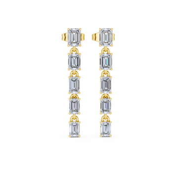 Golden Grace Linear Drop Earrings