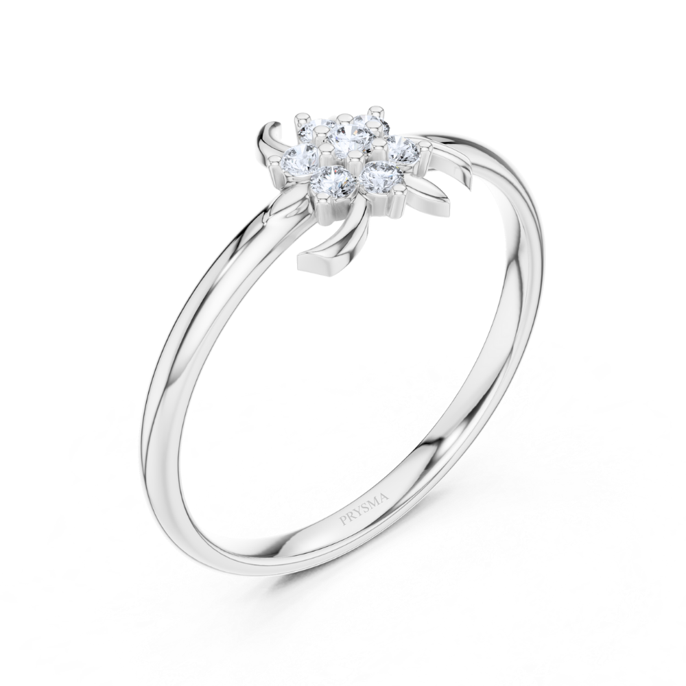 Twilight Petal Diamond Ring