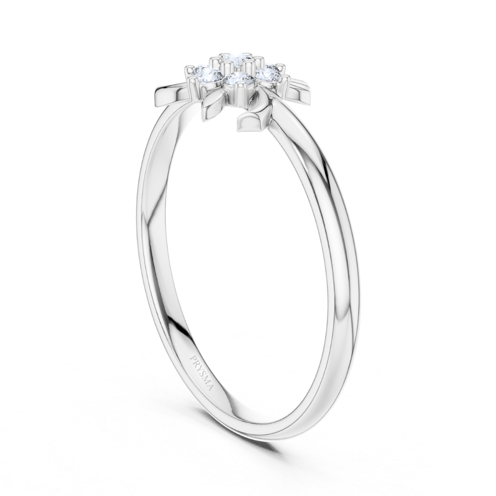 Twilight Petal Diamond Ring