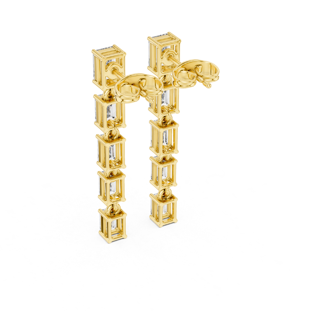 Golden Grace Linear Drop Earrings