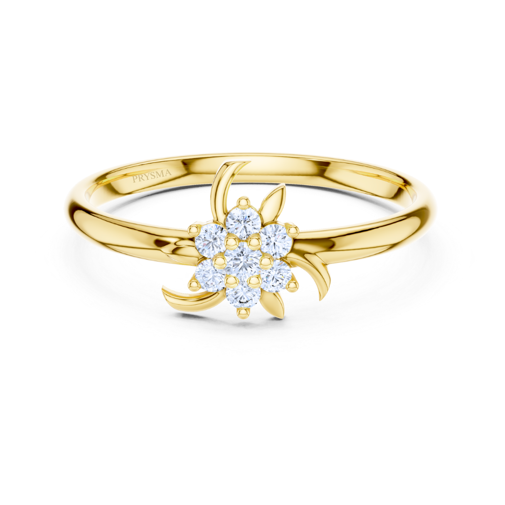 Twilight Petal Diamond Ring