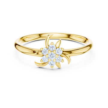Twilight Petal Diamond Ring