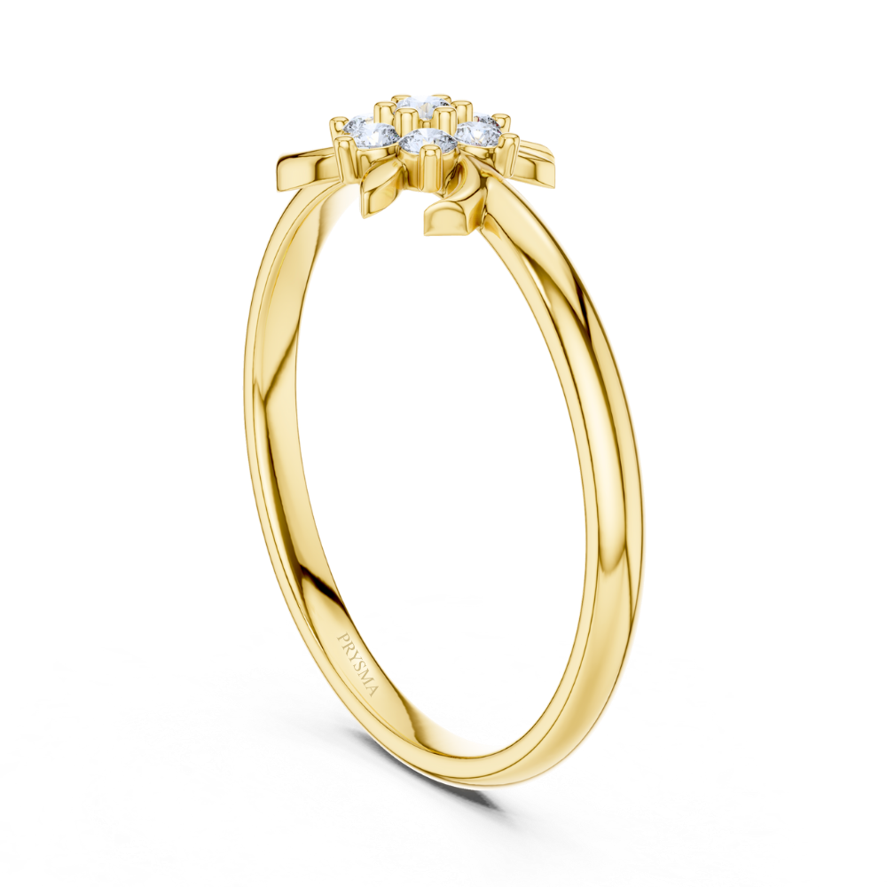 Twilight Petal Diamond Ring